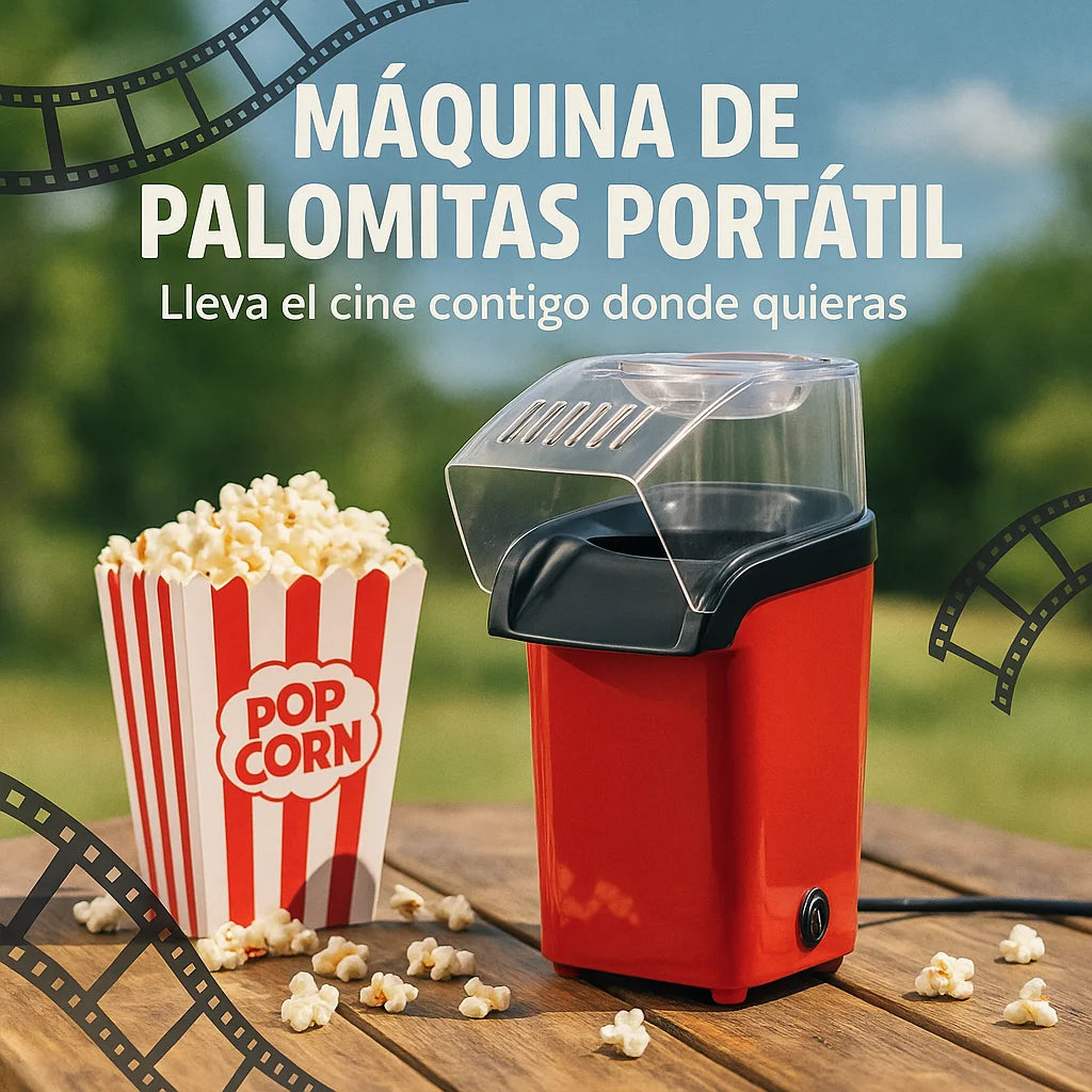 Máquina de palomitas sin aceite por aire caliente.