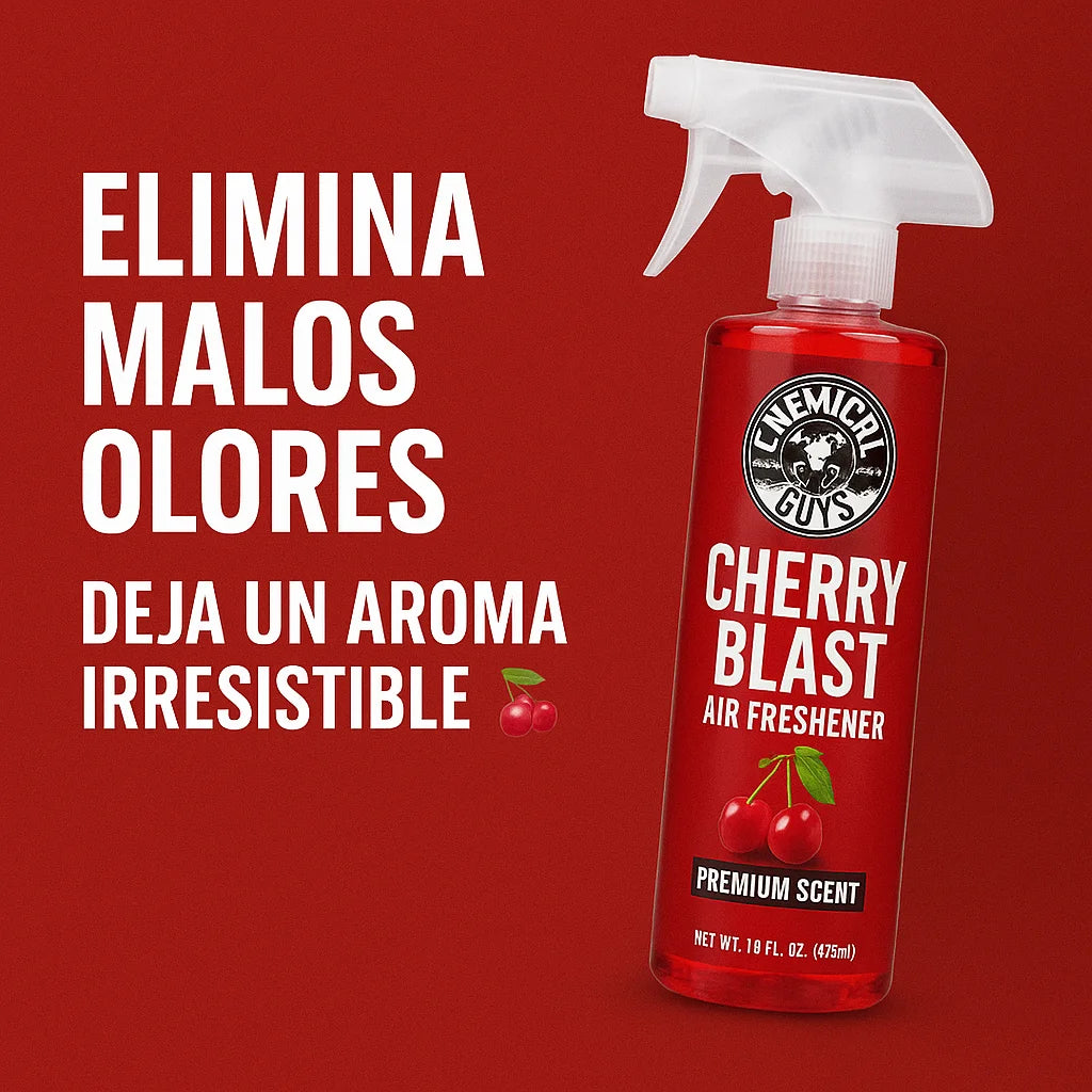 Aromatizante de cereza Chemical Guys Cherry Blast para autos