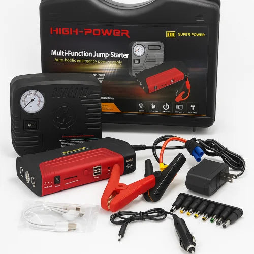 ⚡🔧 Jumper de Batería y Compresor TM15 – Potencia y Seguridad en Cada Viaje