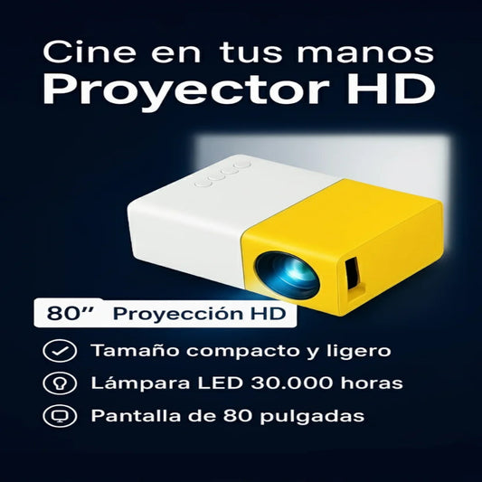 mini proyector compacto para cine en casa